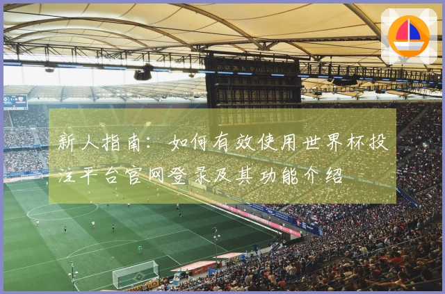 新人指南：如何有效使用世界杯投注平台官网登录及其功能介绍